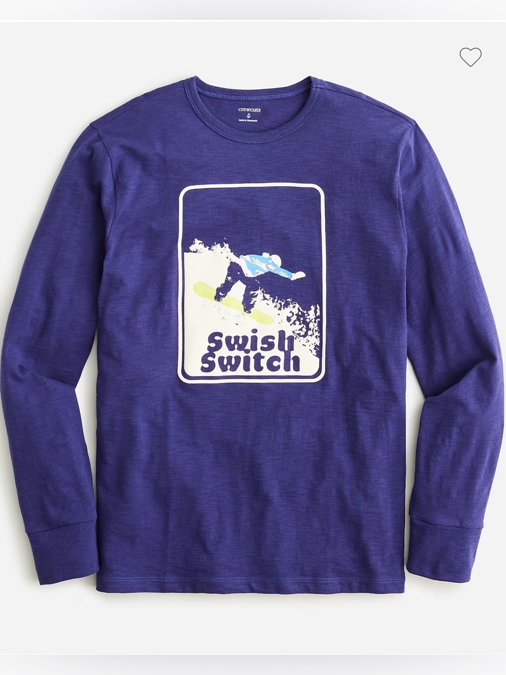 Crewcuts boys long-sleeve snowboarder graphic T-shirt